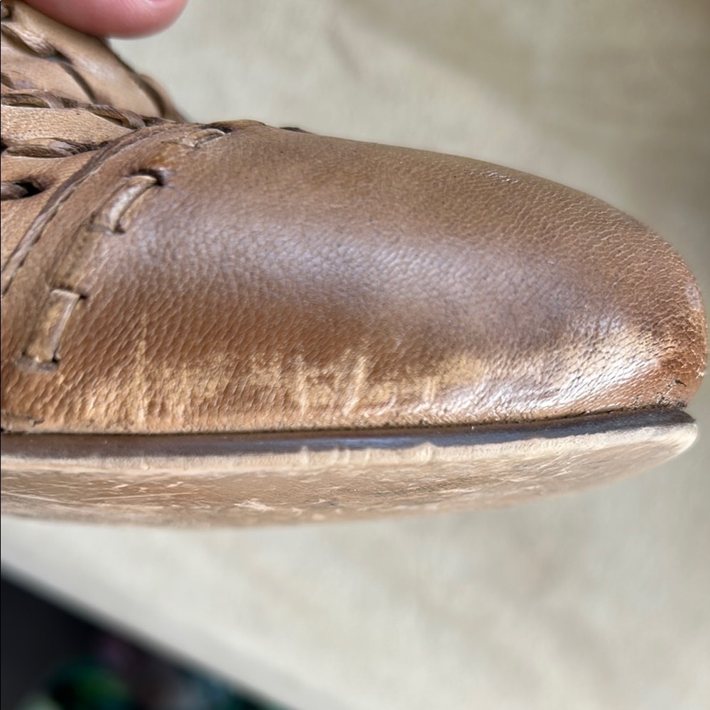Leather Woven Flats - Picture 8 of 8